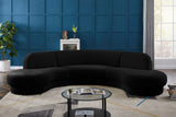 Rosa Velvet Three-Piece Sectional Sofa – Stylish Comfort for Modern Living Rooms and Spaces