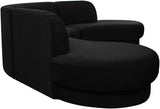 Rosa Velvet Three-Piece Sectional Sofa – Stylish Comfort for Modern Living Rooms and Spaces