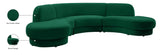 Rosa Velvet Three-Piece Sectional Sofa – Stylish Comfort for Modern Living Rooms and Spaces