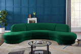 Rosa Velvet Three-Piece Sectional Sofa – Stylish Comfort for Modern Living Rooms and Spaces