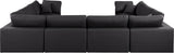 Comfy - 8 Piece Faux Leather Modular Sectional