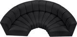 Arc - Faux Leather 4 Piece U-Shaped Modular Sofa