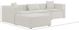 Cube Modular Sectional Sofa - Elegant Linen Textured Design for Customizable Comfort & Style