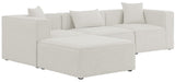 Cube Modular Sectional Sofa - Elegant Linen Textured Design for Customizable Comfort & Style