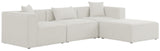 Cube Modular Sectional Sofa - Elegant Linen Textured Design for Customizable Comfort & Style
