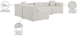 Cube Modular Sectional Sofa - Elegant Linen Textured Design for Customizable Comfort & Style