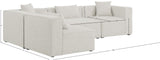 Cube Modular Sectional Sofa - Elegant Linen Textured Design for Customizable Comfort & Style