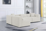 Cube Modular Sectional Sofa - Elegant Linen Textured Design for Customizable Comfort & Style