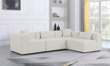 Cube Modular Sectional Sofa - Elegant Linen Textured Design for Customizable Comfort & Style
