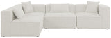 Cube Modular Sectional Sofa - Elegant Linen Textured Design for Customizable Comfort & Style