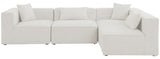 Cube Modular Sectional Sofa - Elegant Linen Textured Design for Customizable Comfort & Style