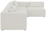 Cube Modular Sectional Sofa - Elegant Linen Textured Design for Customizable Comfort & Style