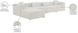 Cube Modular Sectional Sofa - Elegant Linen Textured Design for Customizable Comfort & Style