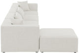 Cube Modular Sectional Sofa - Elegant Linen Textured Design for Customizable Comfort & Style