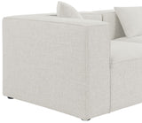 Cube Modular Sectional Sofa - Elegant Linen Textured Design for Customizable Comfort & Style
