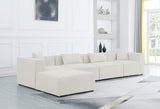 Cube Modular Sectional Sofa - Elegant Linen Textured Design for Customizable Comfort & Style