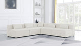 Cube Modular Sectional Sofa - Elegant Linen Textured Design for Customizable Comfort & Style