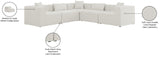 Cube Modular Sectional Sofa - Elegant Linen Textured Design for Customizable Comfort & Style