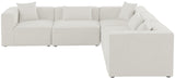 Cube Modular Sectional Sofa - Elegant Linen Textured Design for Customizable Comfort & Style