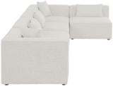 Cube Modular Sectional Sofa - Elegant Linen Textured Design for Customizable Comfort & Style