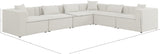Cube Modular Sectional Sofa - Elegant Linen Textured Design for Customizable Comfort & Style