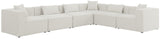 Cube Modular Sectional Sofa - Elegant Linen Textured Design for Customizable Comfort & Style