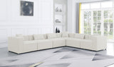 Cube Modular Sectional Sofa - Elegant Linen Textured Design for Customizable Comfort & Style