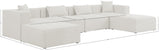 Cube Modular Sectional Sofa - Elegant Linen Textured Design for Customizable Comfort & Style
