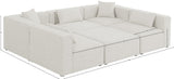 Cube Modular Sectional Sofa - Elegant Linen Textured Design for Customizable Comfort & Style