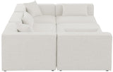 Cube Modular Sectional Sofa - Elegant Linen Textured Design for Customizable Comfort & Style