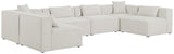 Cube Modular Sectional Sofa - Elegant Linen Textured Design for Customizable Comfort & Style