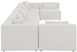 Cube Modular Sectional Sofa - Elegant Linen Textured Design for Customizable Comfort & Style