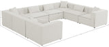 Cube Modular Sectional Sofa - Elegant Linen Textured Design for Customizable Comfort & Style