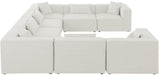 Cube Modular Sectional Sofa - Elegant Linen Textured Design for Customizable Comfort & Style