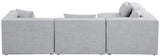 Cube Modular Sectional Sofa - Elegant Cream Linen Fabric with Customizable Configurations & Style
