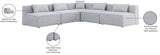 Cube Modular Sectional Sofa - Elegant Cream Linen Fabric with Customizable Configurations & Style