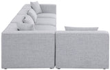 Cube Modular Sectional Sofa - Elegant Cream Linen Fabric with Customizable Configurations & Style