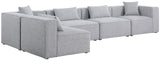 Cube Modular Sectional Sofa - Elegant Cream Linen Fabric with Customizable Configurations & Style