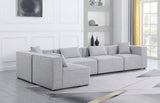 Cube Modular Sectional Sofa - Elegant Cream Linen Fabric with Customizable Configurations & Style