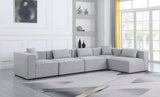 Cube Modular Sectional Sofa - Elegant Cream Linen Fabric with Customizable Configurations & Style