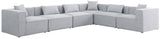 Cube Modular Sectional Sofa - Elegant Cream Linen Fabric with Customizable Configurations & Style