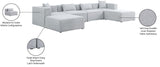 Cube Modular Sectional Sofa - Elegant Cream Linen Fabric with Customizable Configurations & Style