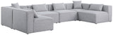 Cube Modular Sectional Sofa - Elegant Cream Linen Fabric with Customizable Configurations & Style