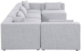 Cube Modular Sectional Sofa - Elegant Cream Linen Fabric with Customizable Configurations & Style