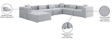 Cube Modular Sectional Sofa - Elegant Cream Linen Fabric with Customizable Configurations & Style