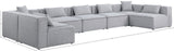 Cube Modular Sectional Sofa - Elegant Cream Linen Fabric with Customizable Configurations & Style