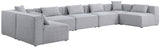 Cube Modular Sectional Sofa - Elegant Cream Linen Fabric with Customizable Configurations & Style