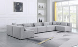 Cube Modular Sectional Sofa - Elegant Cream Linen Fabric with Customizable Configurations & Style