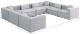 Cube Modular Sectional Sofa - Elegant Cream Linen Fabric with Customizable Configurations & Style
