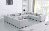 Cube Modular Sectional Sofa - Elegant Cream Linen Fabric with Customizable Configurations & Style